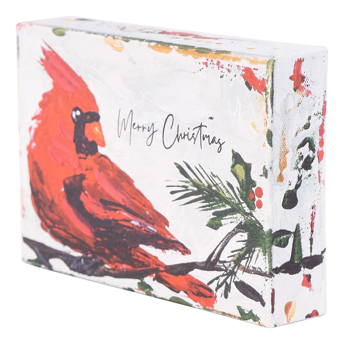 Merry Christmas Red Bird Canvas Seasonal Glory Haus