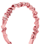 Metallic Ruffle Headband - Pink Kids Hair Accessories Wee Ones