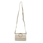 Metallic Silver Aria Ring Bag Purses + Totes Joy Susan