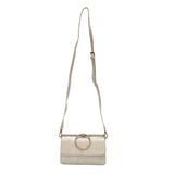 Metallic Silver Aria Ring Bag Purses + Totes Joy Susan