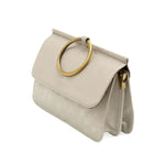 Metallic Silver Aria Ring Bag Purses + Totes Joy Susan