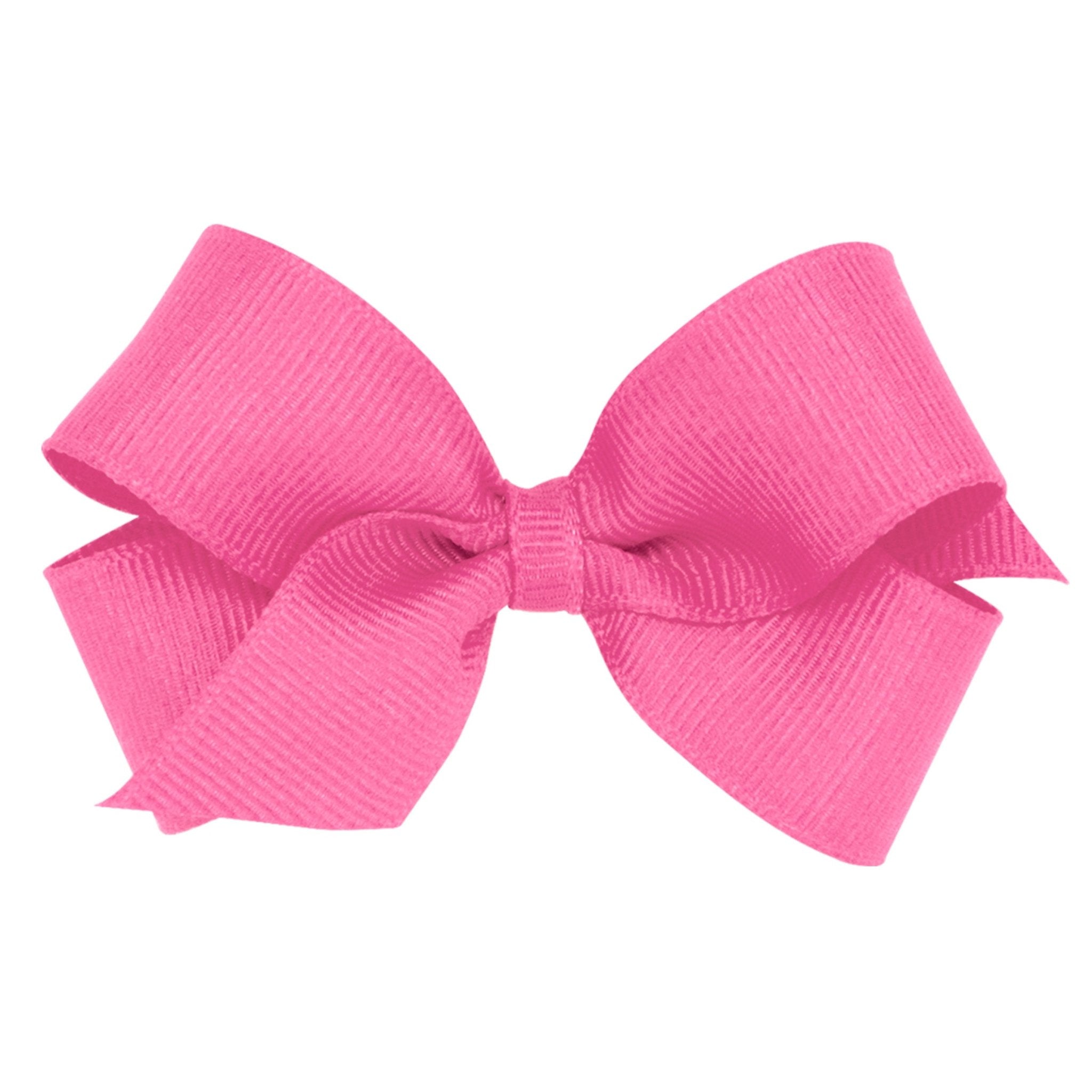 Mini Grosgrain Bow - Hot Pink Kids Hair Accessories Wee Ones