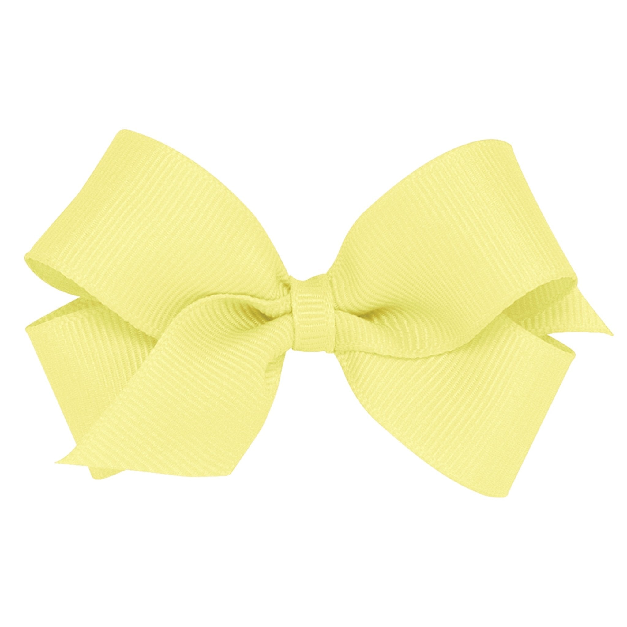 Mini Grosgrain Bow - Light Yellow Kids Hair Accessories Wee Ones