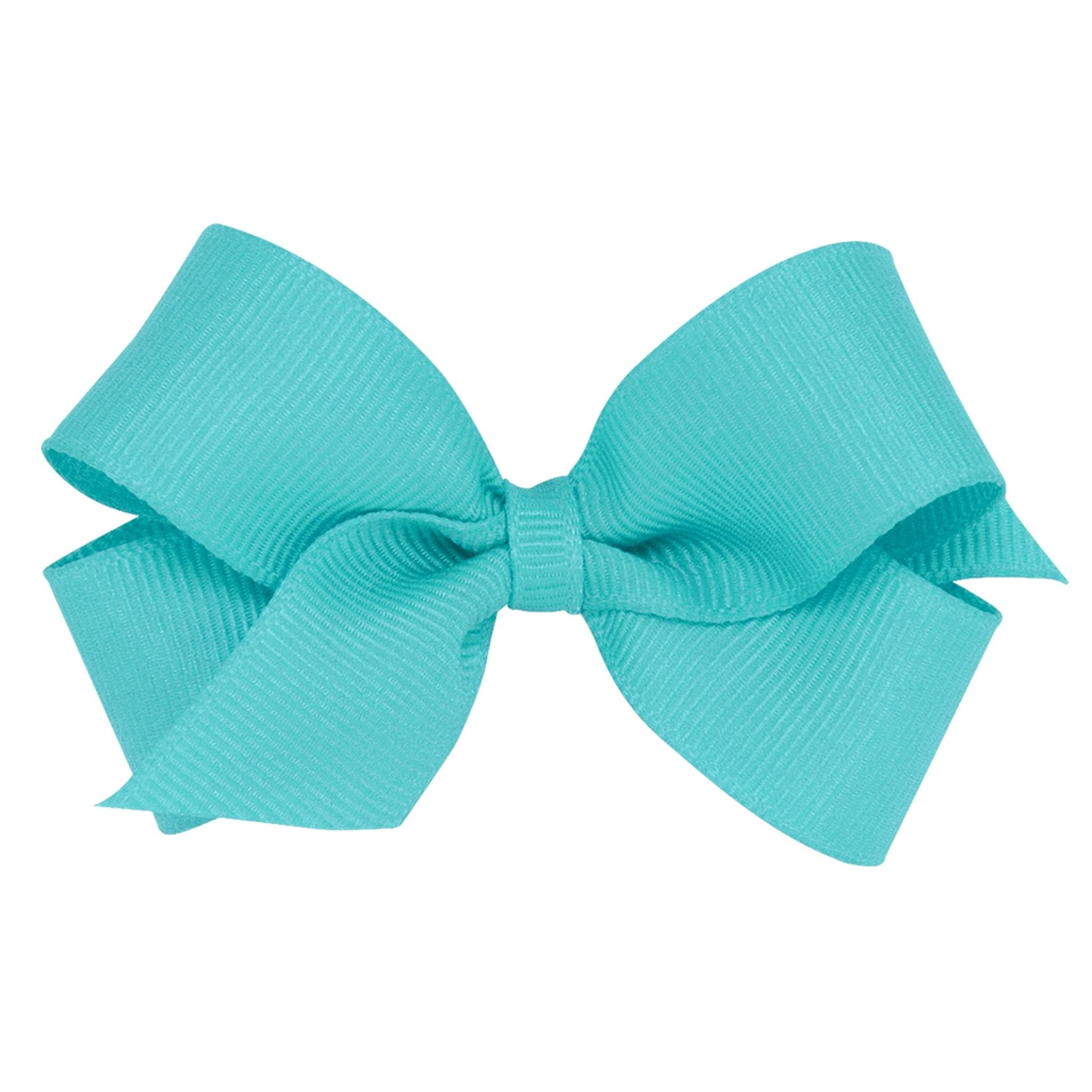 Mini Grosgrain Bow - Navajo Turquoise Kids Hair Accessories Wee Ones