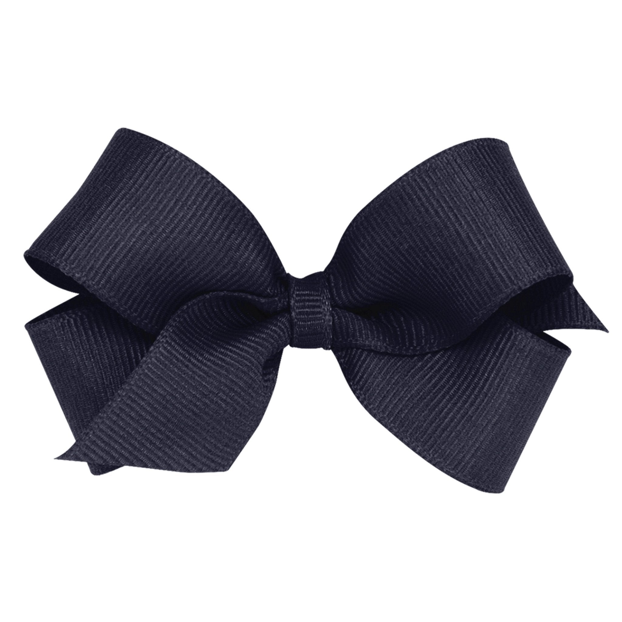 Mini Grosgrain Bow - Navy Kids Hair Accessories Wee Ones