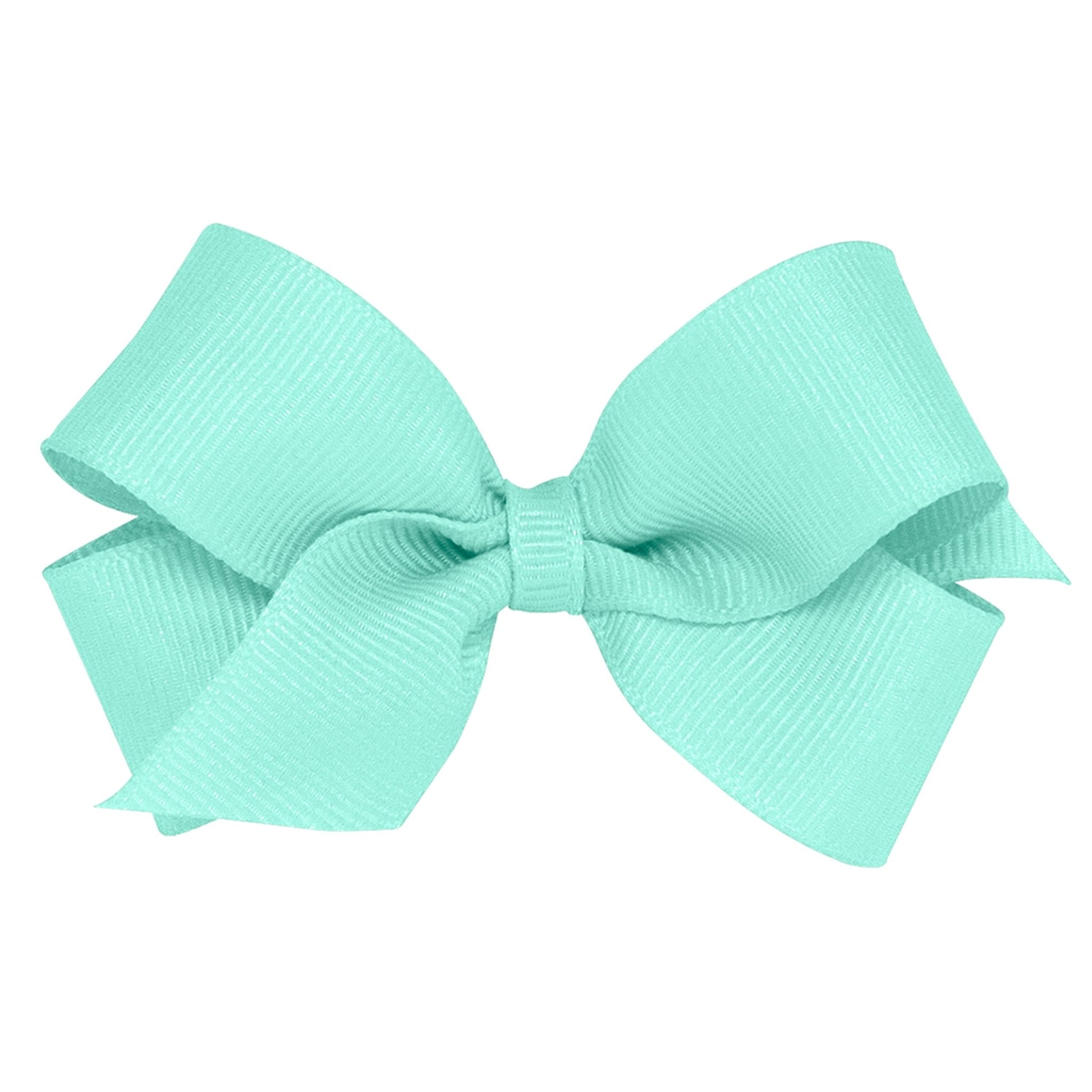 Mini Grosgrain Bow - New Aqua Kids Hair Accessories Wee Ones