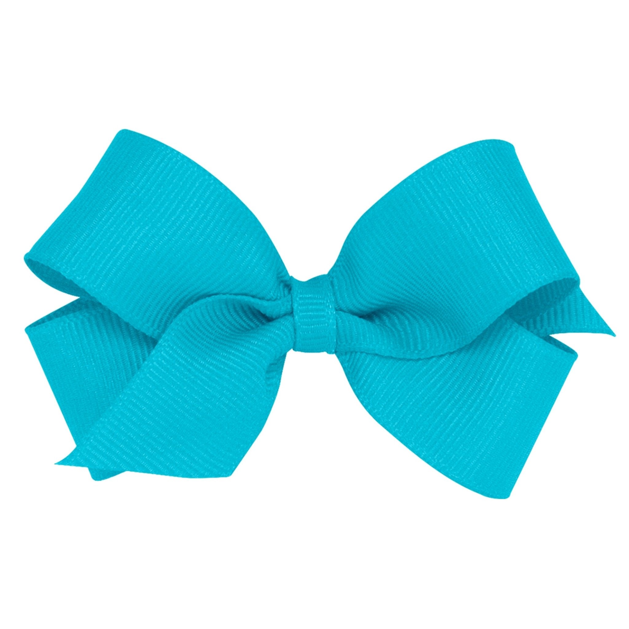 Mini Grosgrain Bow - New Turquoise Kids Hair Accessories Wee Ones