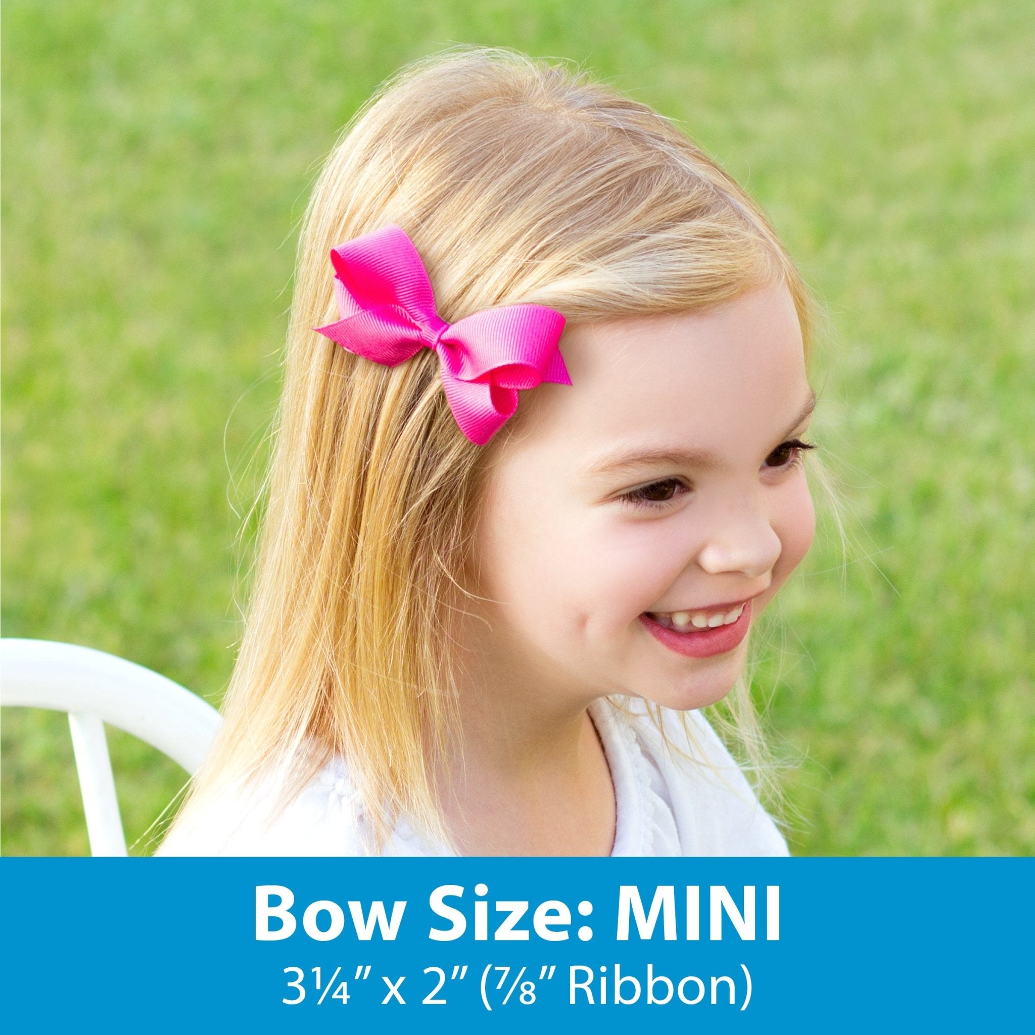 Mini Grosgrain Bow - Nile Blue Kids Hair Accessories Wee Ones