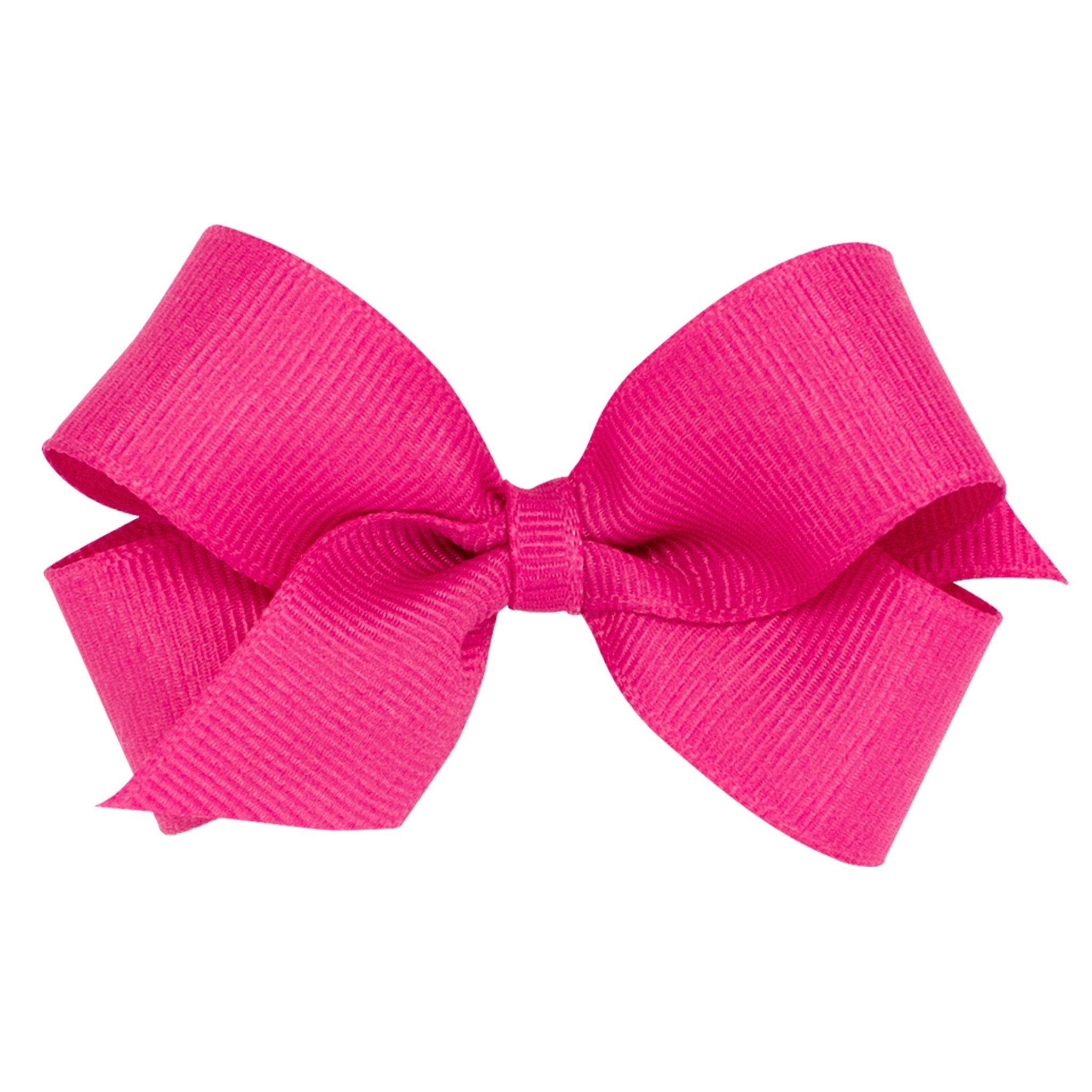 Mini Grosgrain Bow - Shocking Pink Kids Hair Accessories Wee Ones