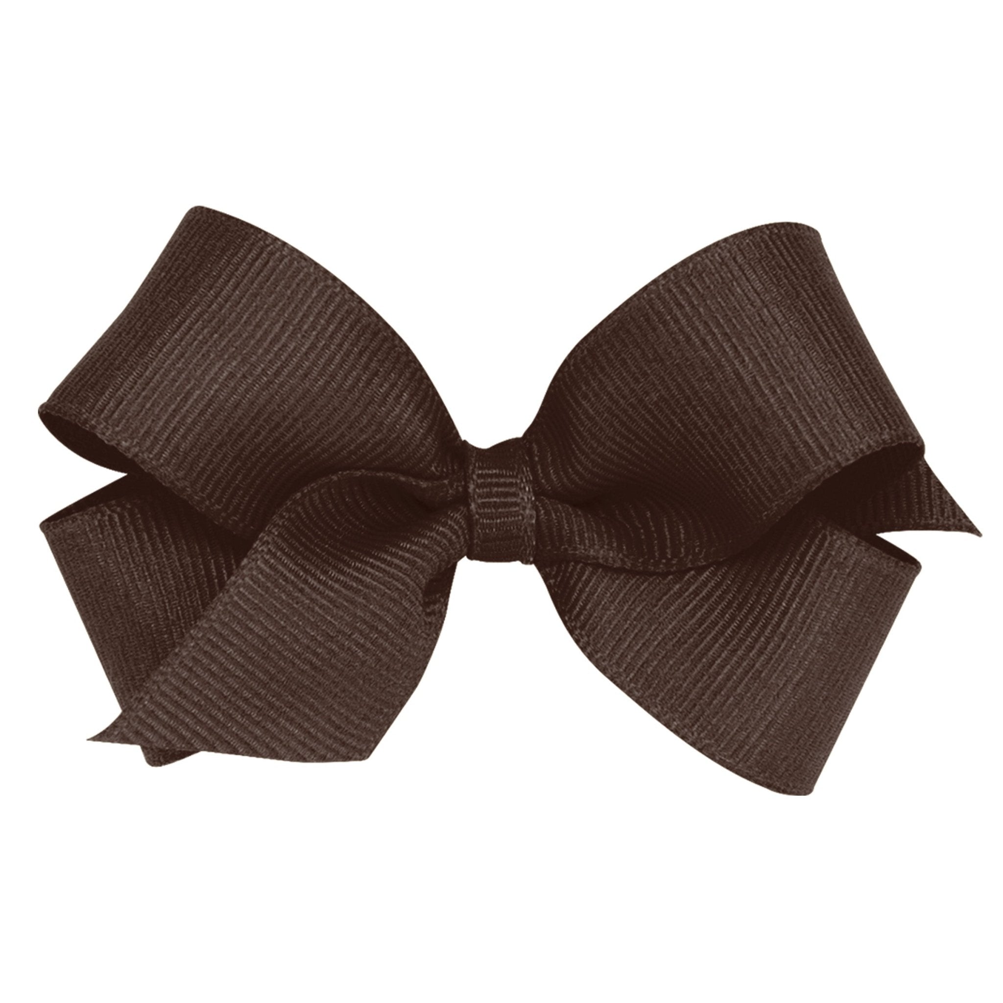 Mini Grosgrain Bow - Spice Brown Kids Hair Accessories Wee Ones