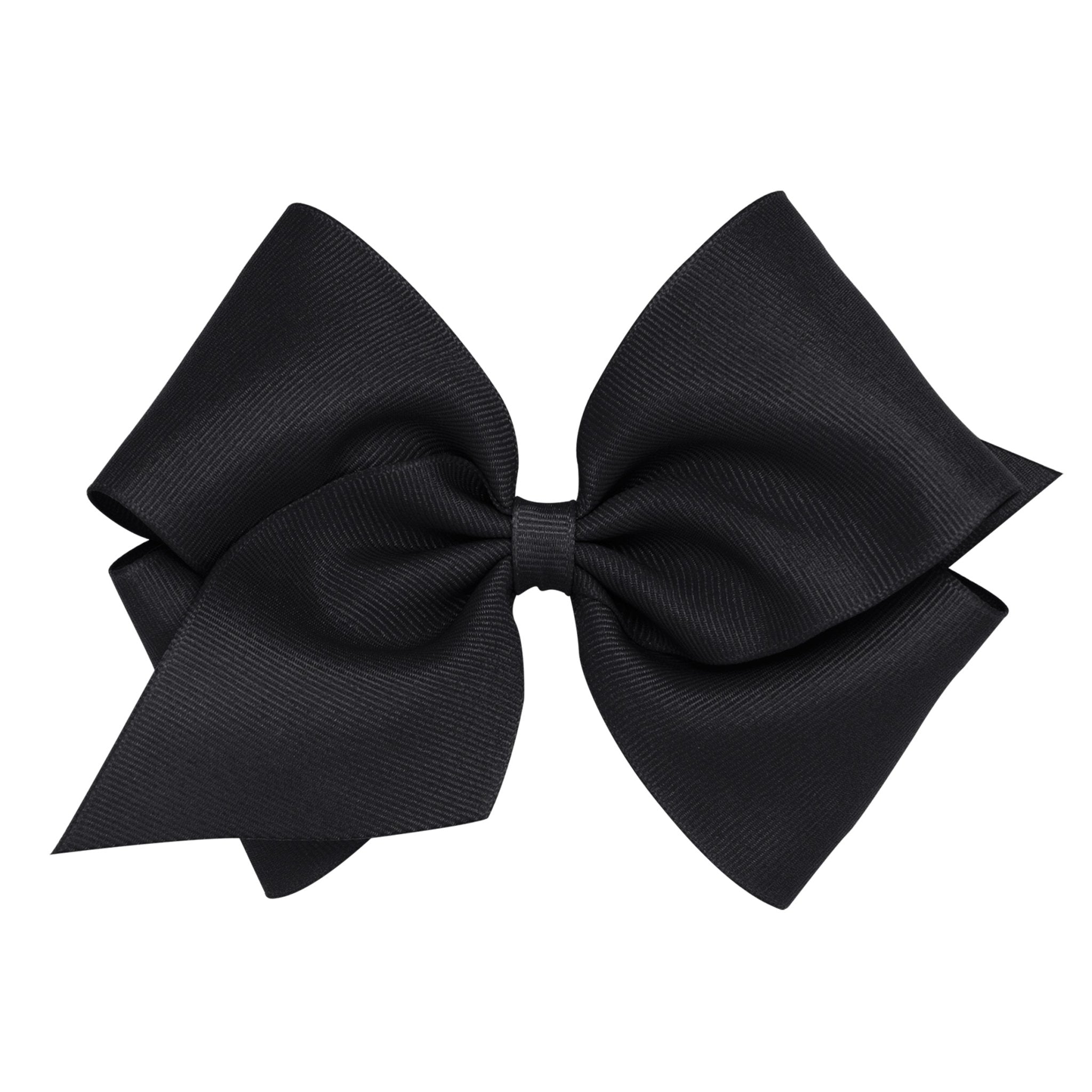 Mini King Grosgrain Bow - Black Kids Hair Accessories Wee Ones