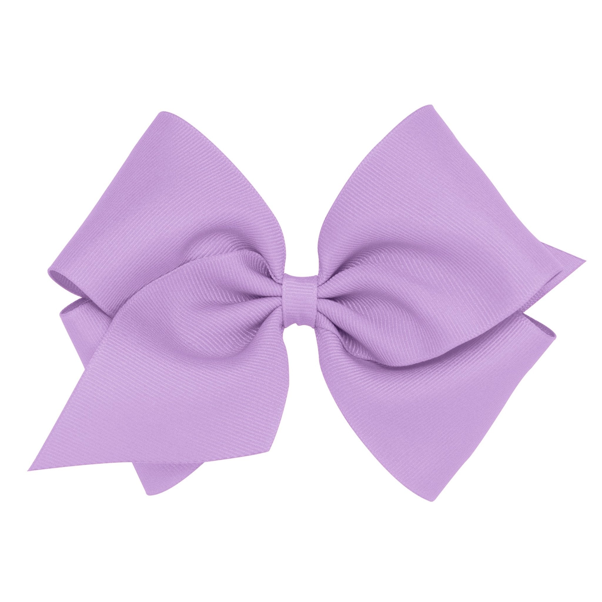 Mini King Grosgrain Bow - Light Orchid Kids Hair Accessories Wee Ones