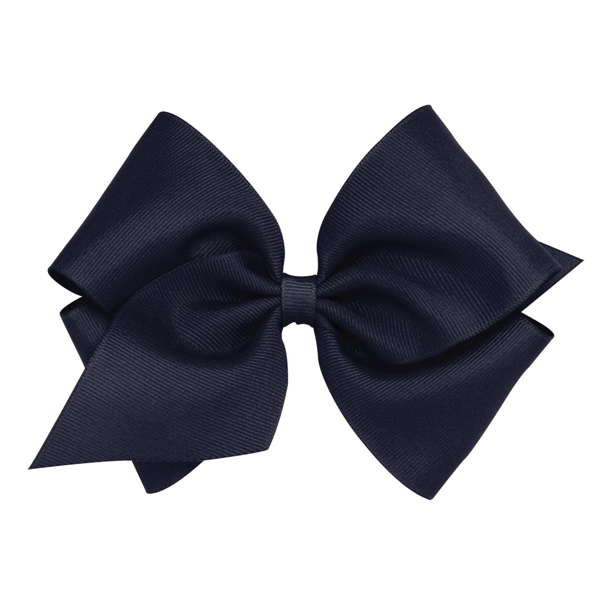 Mini King Grosgrain Bow - Navy Kids Hair Accessories Wee Ones