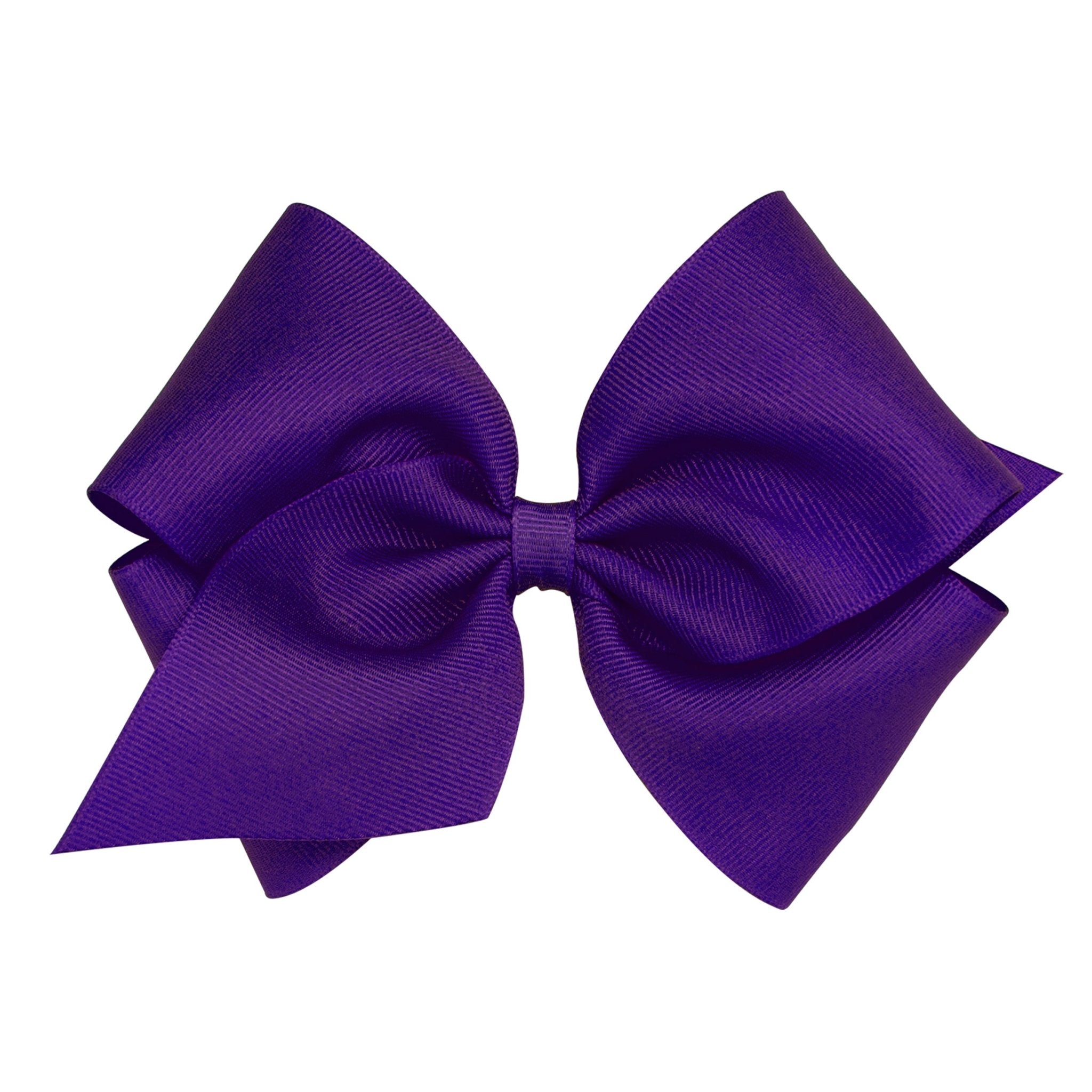 Mini King Grosgrain Bow - Purple Kids Hair Accessories Wee Ones