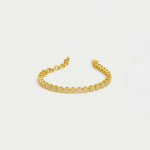 Mirabeau Pave Bracelet - Gold - White Topaz Bracelets Dean Davidson