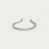 Mirabeau Pave Bracelet - Silver - White Topaz Bracelets Dean Davidson