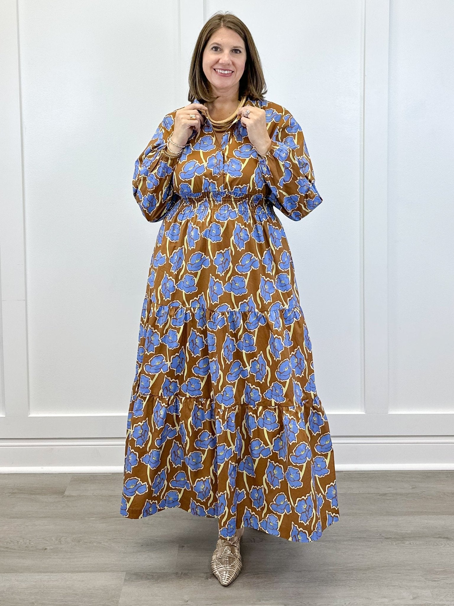 Mocha Meadow Maxi Dress Long Dresses Jodifl