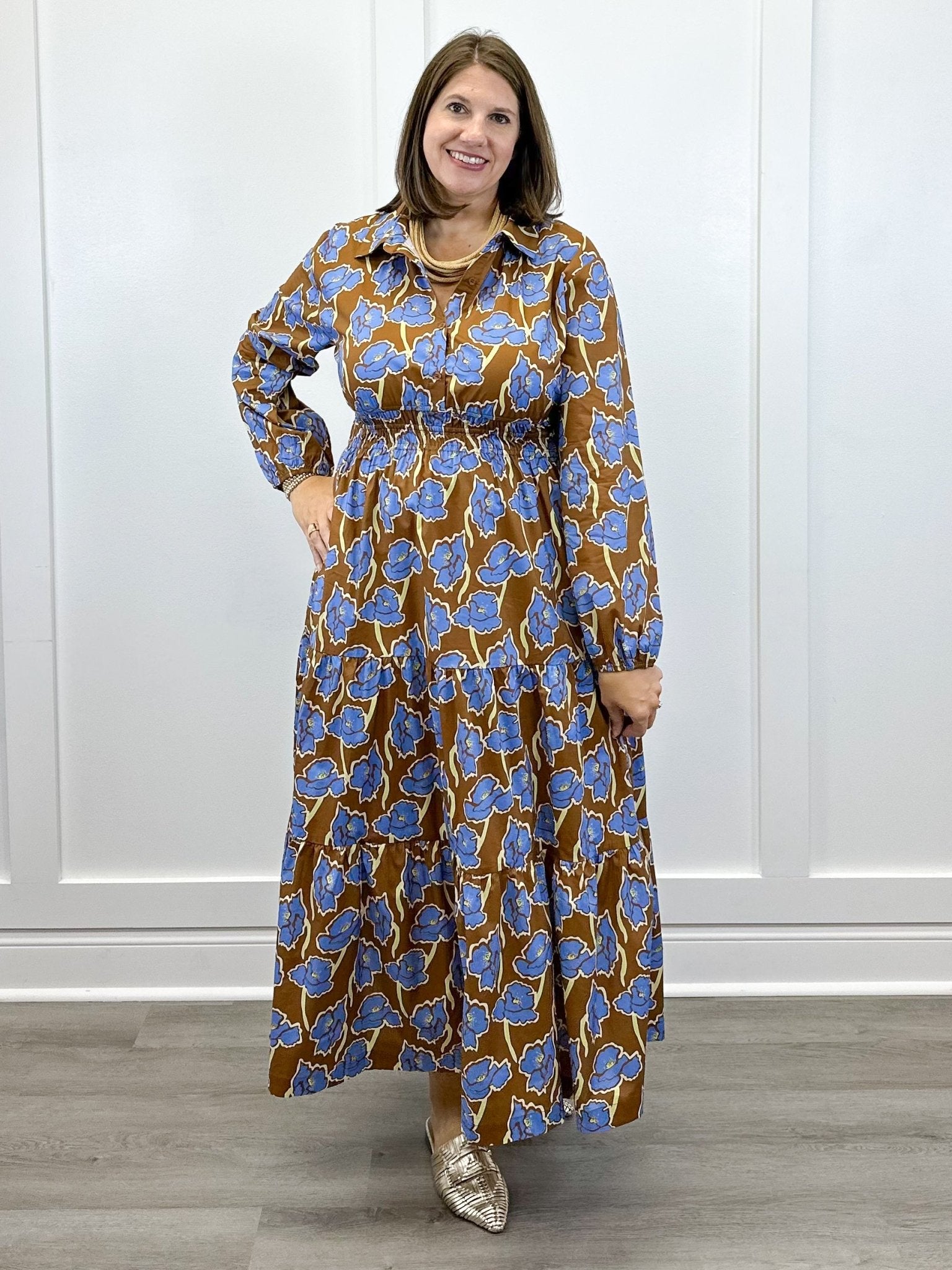 Mocha Meadow Maxi Dress Long Dresses Jodifl