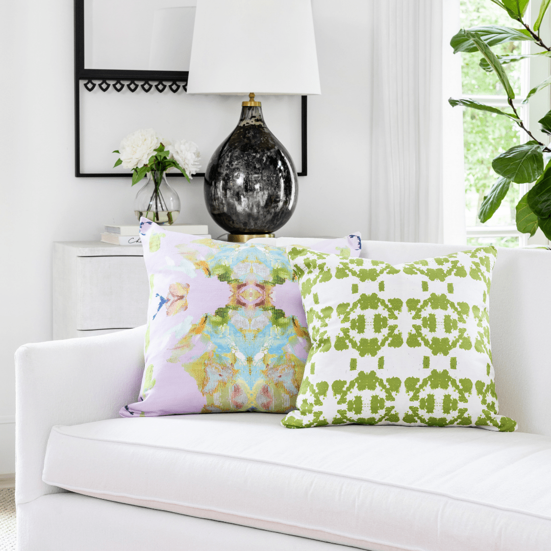 Mosaic Green 22x22 Pillow Textiles Laura Park Designs
