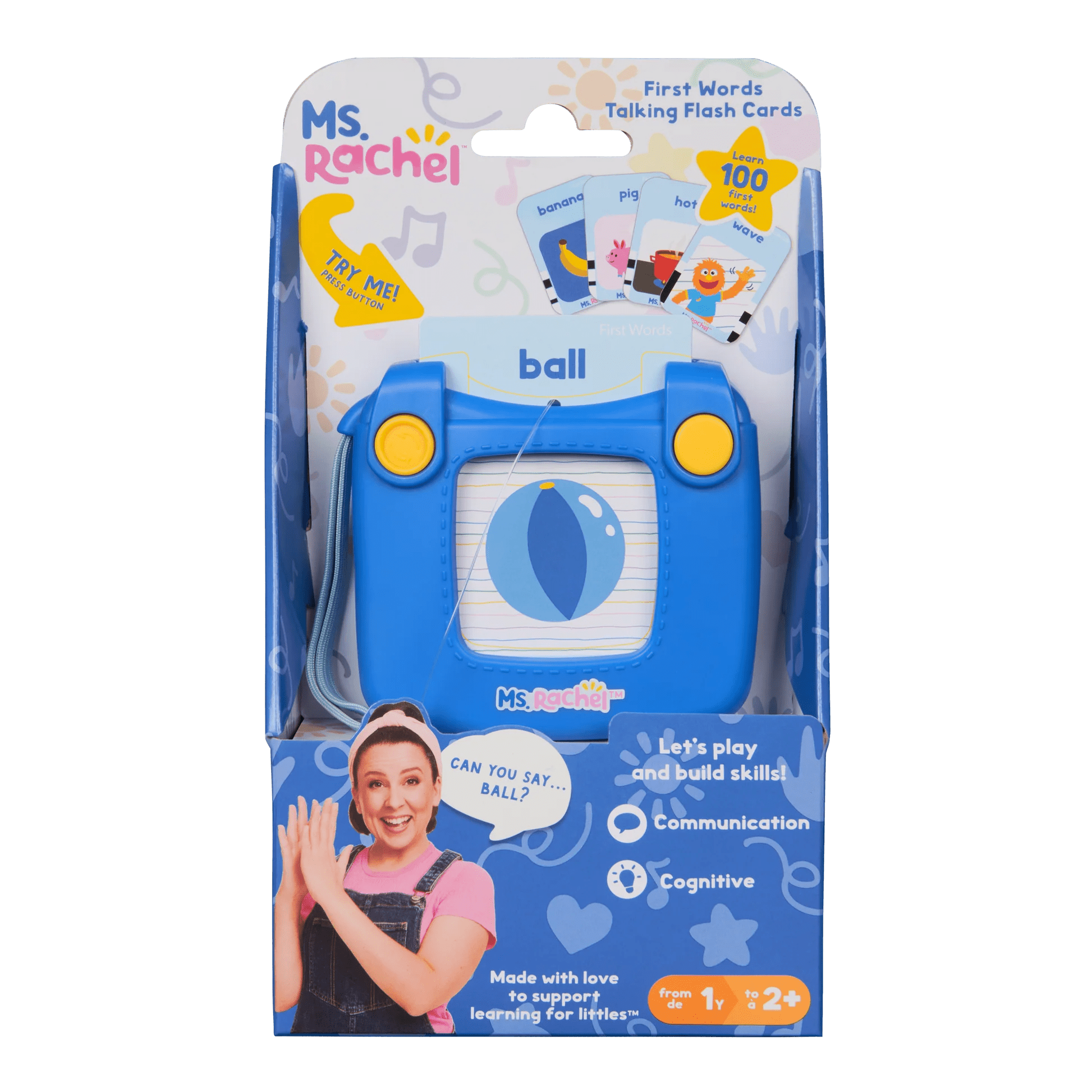 Ms. Rachel First Words Talking Flash Cards Toys Spin Master