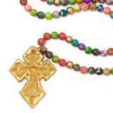 Multicolored Sea Jasper with Amy Cross Necklaces Hidden Truth Jewelry