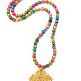 Multicolored Sea Jasper with Amy Cross Necklaces Hidden Truth Jewelry