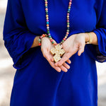 Multicolored Sea Jasper with Amy Cross Necklaces Hidden Truth Jewelry