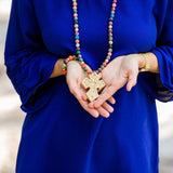 Multicolored Sea Jasper with Amy Cross Necklaces Hidden Truth Jewelry