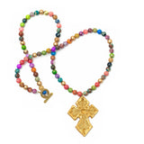 Multicolored Sea Jasper with Amy Cross Necklaces Hidden Truth Jewelry