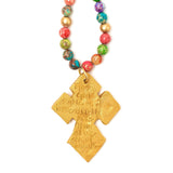 Multicolored Sea Jasper with Amy Cross Necklaces Hidden Truth Jewelry