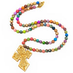 Multicolored Sea Jasper with Amy Cross Necklaces Hidden Truth Jewelry