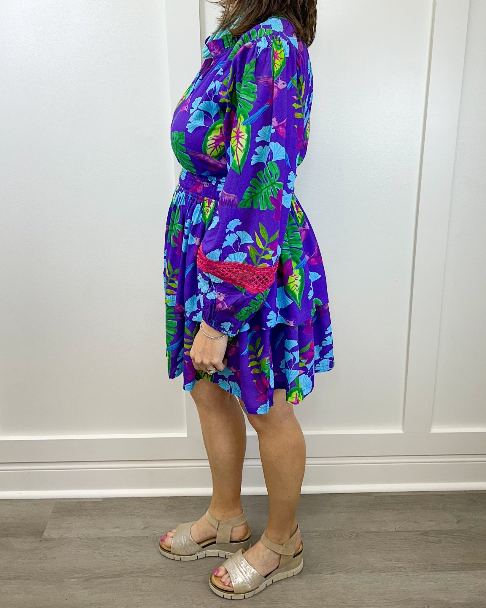 Natali Mini Dress - Violet Seas Short Dresses Briton Court