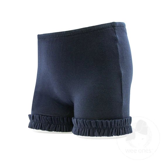 Navy Ruffle Trim Wundershorts Kids Misc Accessories Wee Ones
