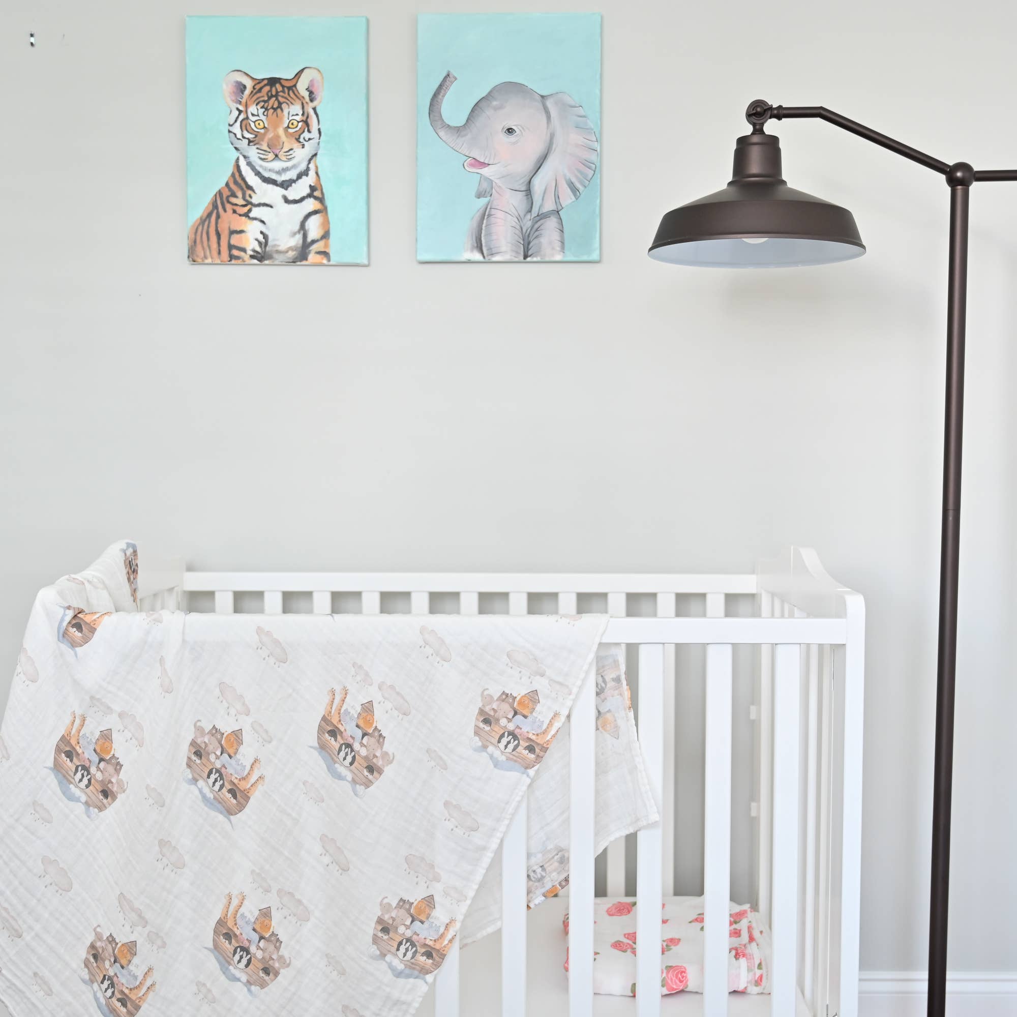 Noah's Ark Baby Swaddle Blanket Baby Accessories LollyBanks