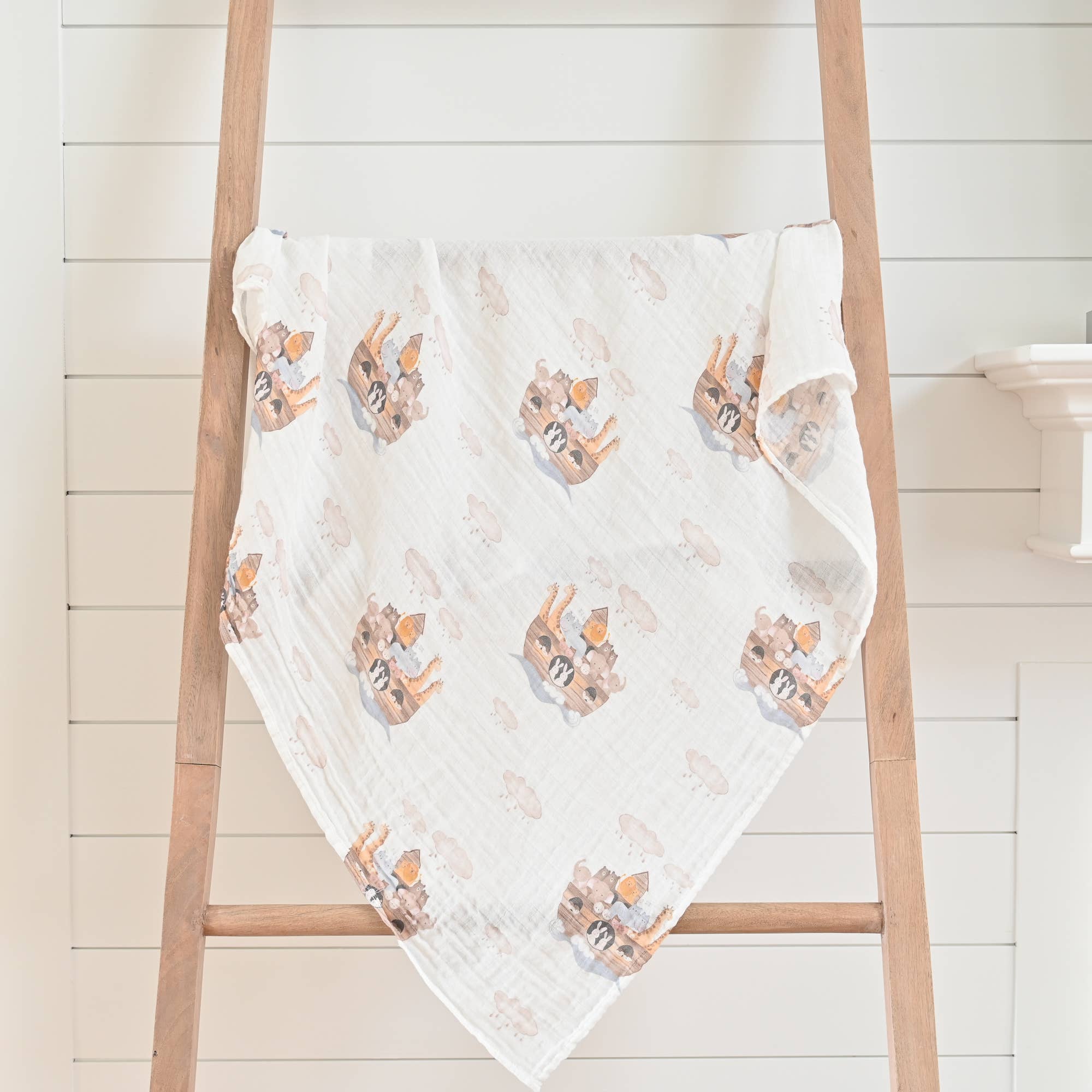 Noah's Ark Baby Swaddle Blanket Baby Accessories LollyBanks