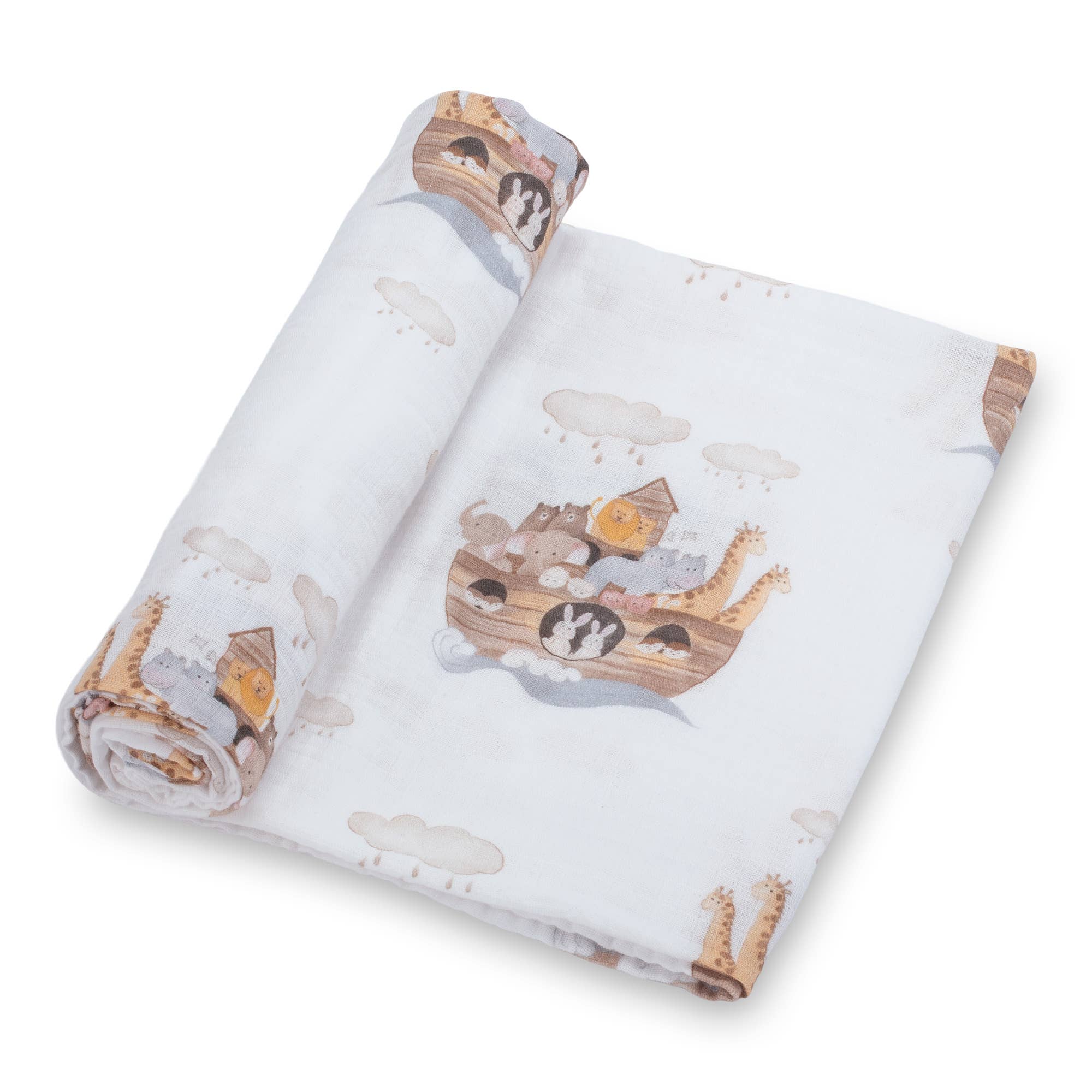 Noah's Ark Baby Swaddle Blanket Baby Accessories LollyBanks