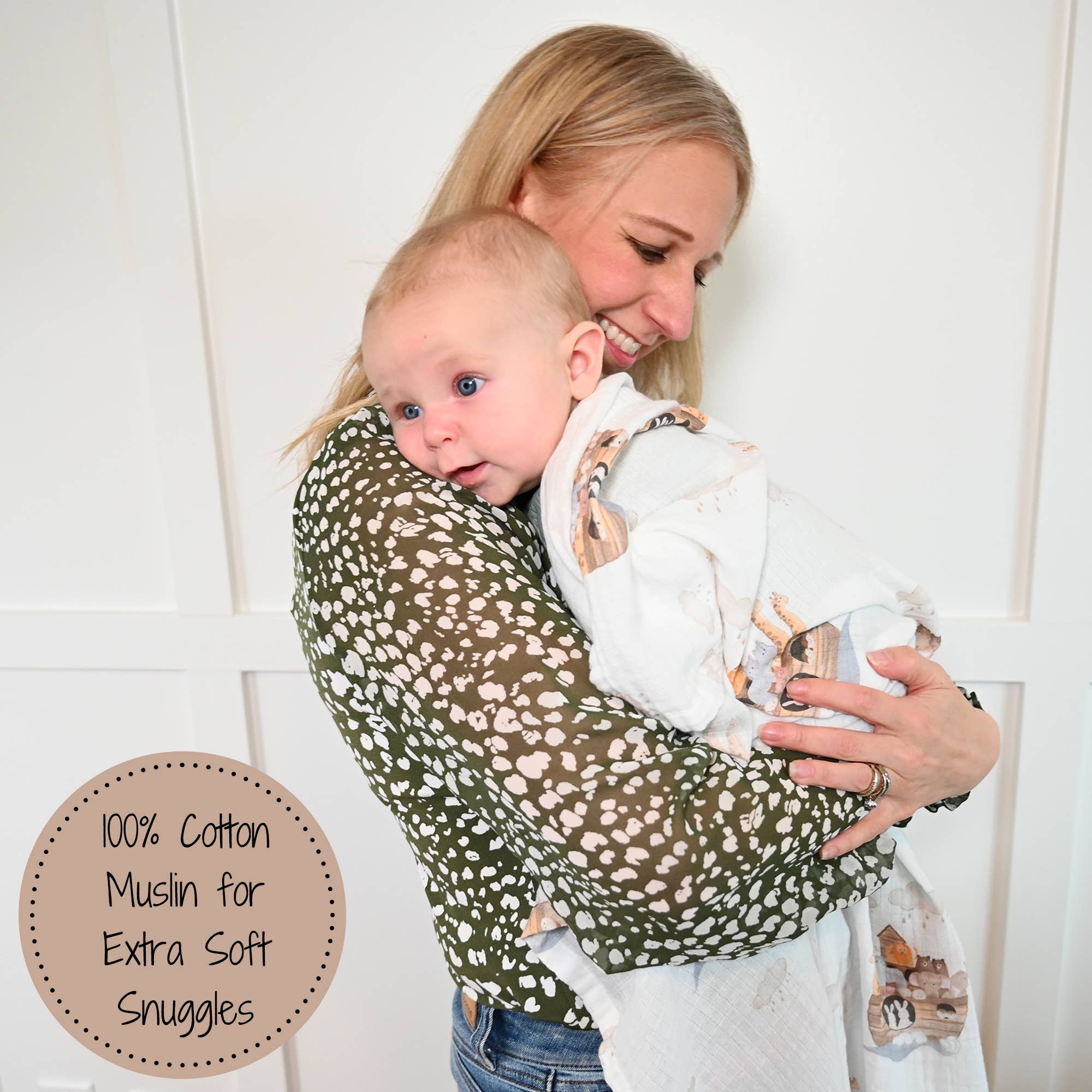 Noah's Ark Baby Swaddle Blanket Baby Accessories LollyBanks