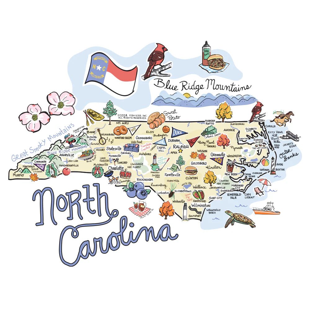 North Carolina Iced Cup Coolie 22 oz Kitchen + Entertaining Swig