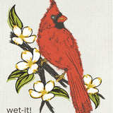 Northern Red Cardinal Kitchen + Entertaining Wet-It Swedish Treasures