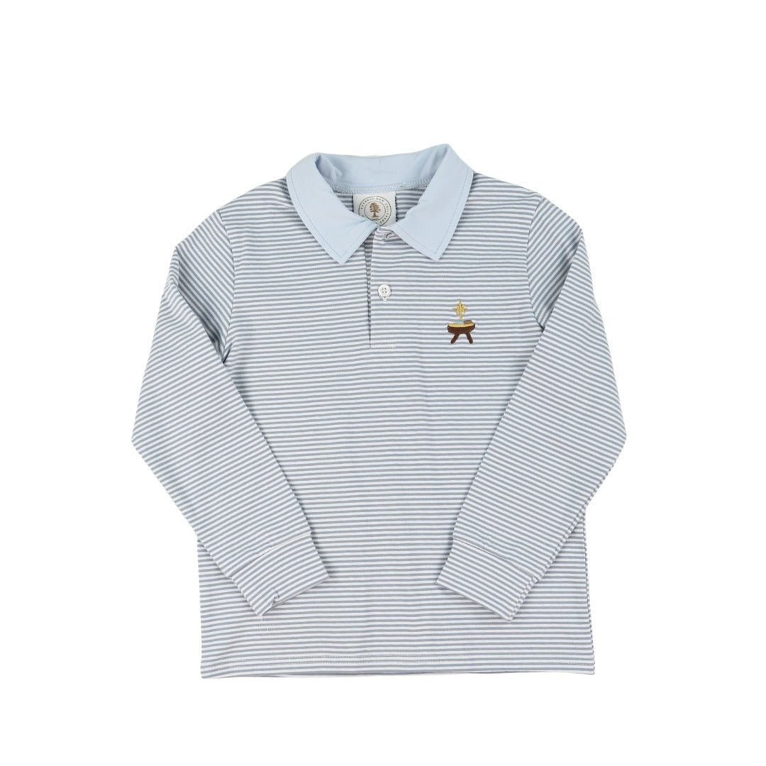 Oh Holy Night Boys Porter Polo L/S Shirt Boys Shirts + Polos Cypress Row
