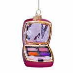 Orange/Pink Eyeshadow Palette Glass Ornament Seasonal Vondels