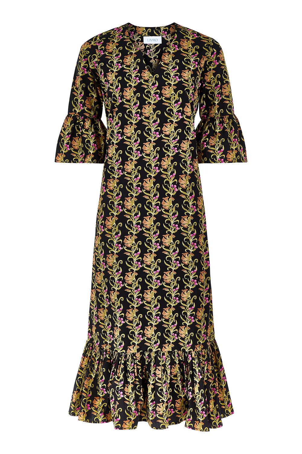 Orchard Dress - Berrywood Scroll Long Dresses Livro