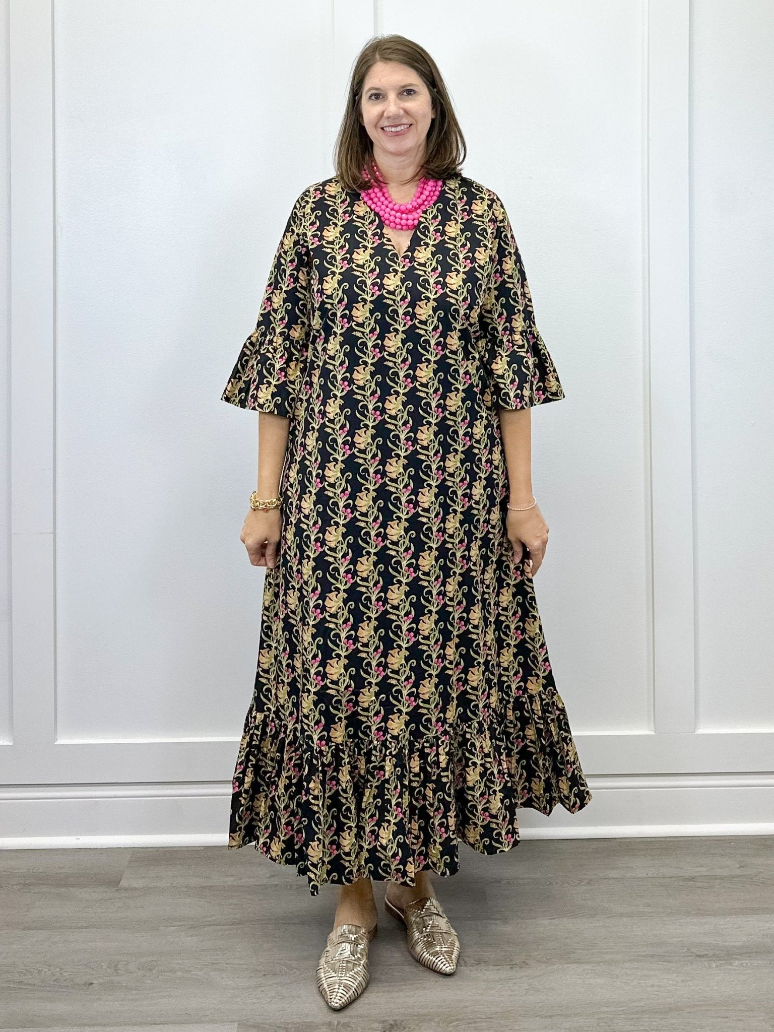 Orchard Dress - Berrywood Scroll Long Dresses Livro