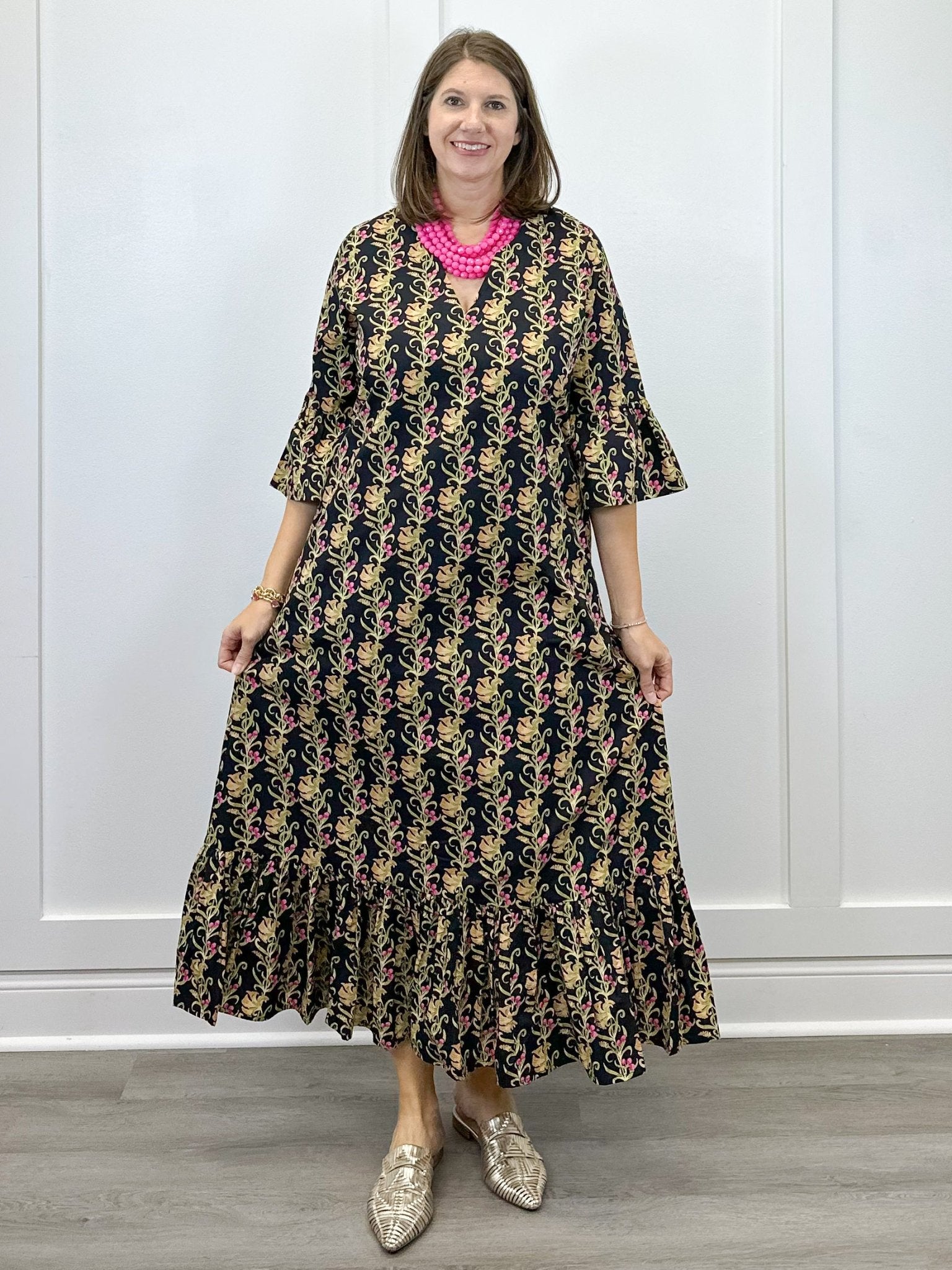 Orchard Dress - Berrywood Scroll Long Dresses Livro