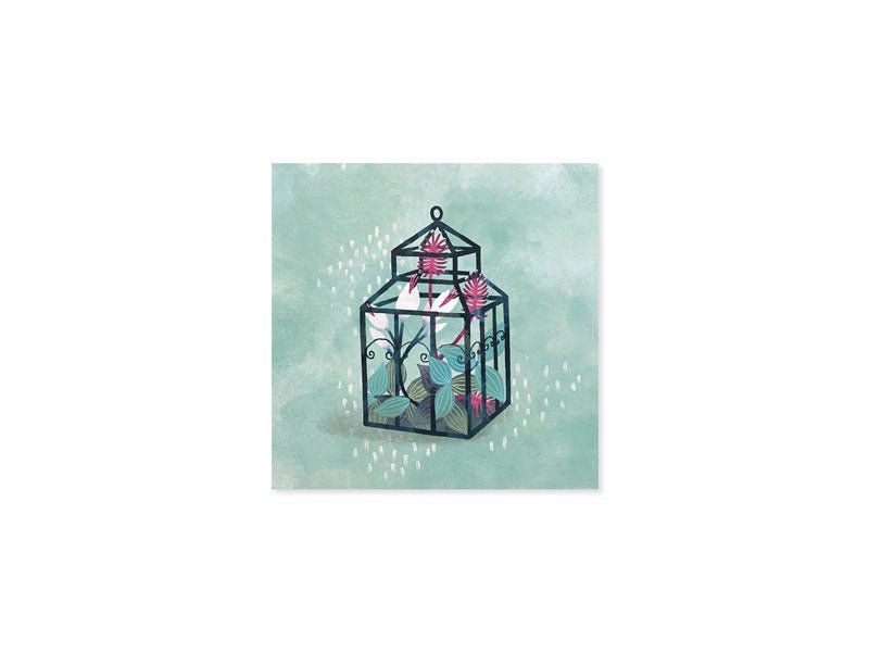 Orchid Terrarium Greeting Card Paper Goods Up With Paper