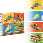 Paint Your Own 4 in 1 Wooden Vehicles Toys Anker Play