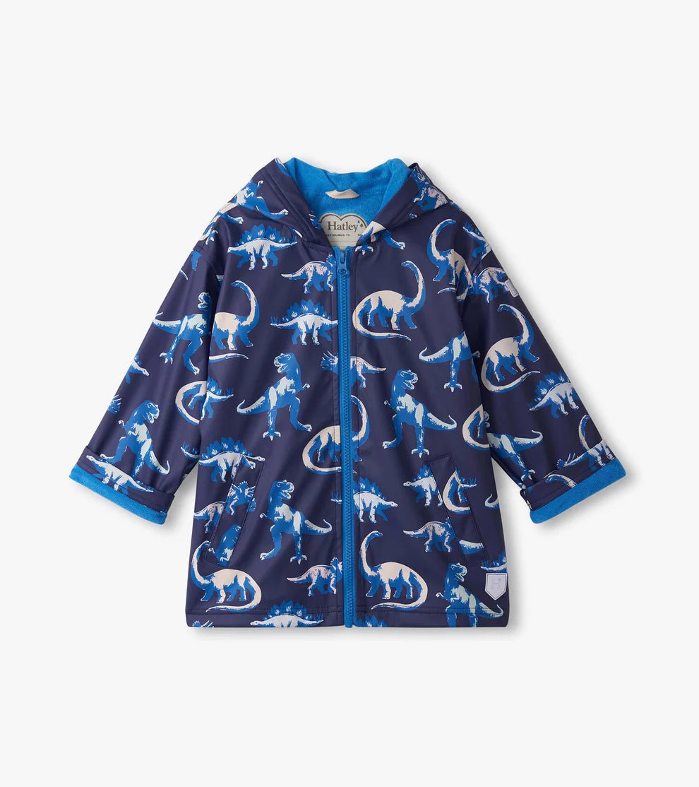 Painted Dinos Color Changing Rain Jacket Boys Outerwear Hatley