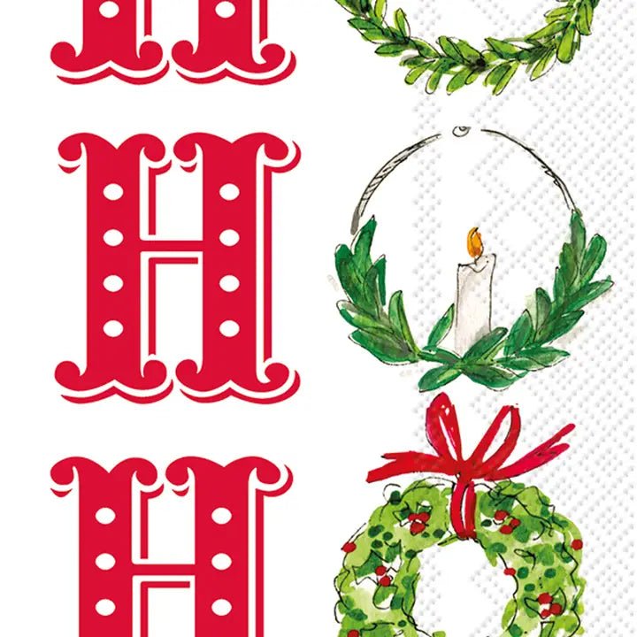Paper Guest Towels - Ho Ho Ho Christmas Kitchen + Entertaining Boston International