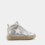 Paulina Toddlers - White Silver Girls Shoes Shu Shop