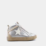 Paulina Toddlers - White Silver Girls Shoes Shu Shop